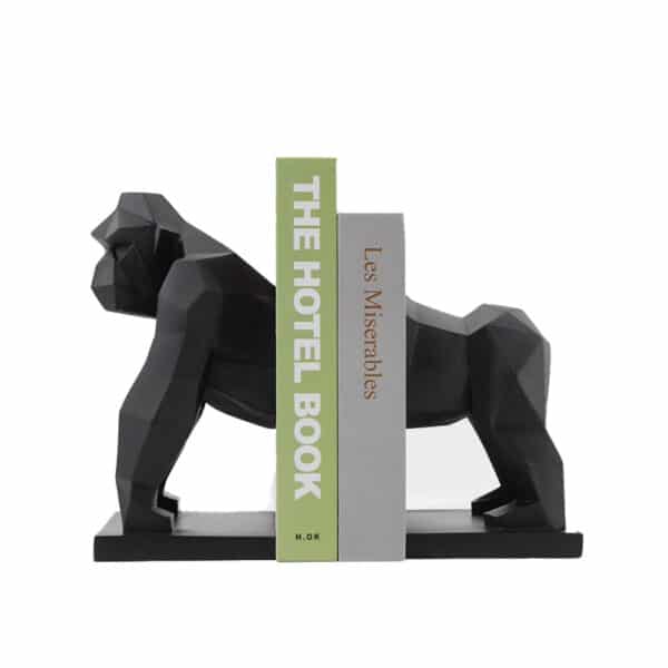 ferma libro Gorilla in resina nera della linea Fancy Home collection, è ideale per qualsiasi tipo di arredamento dal più classico al più ricercato.