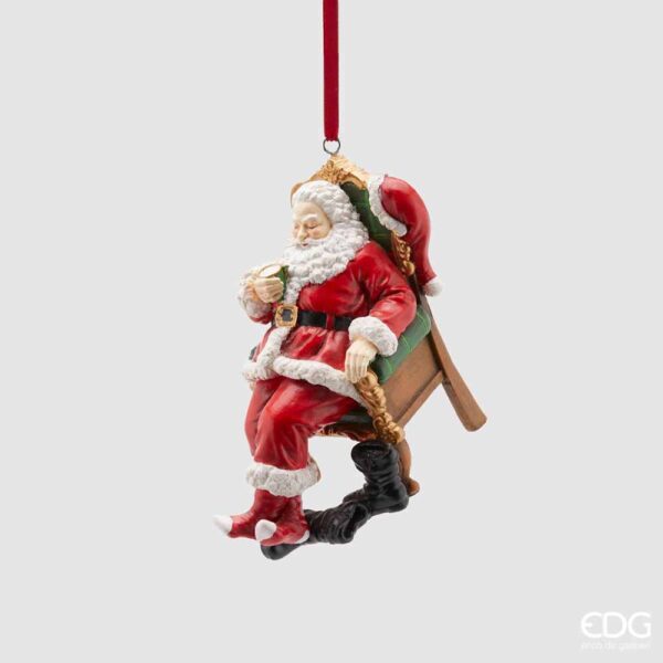 Decorazione babbo natale poly edg