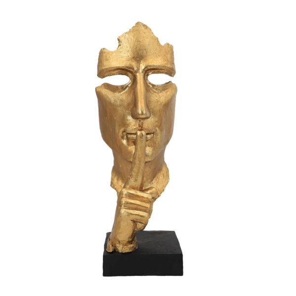 scultura face gold fancy