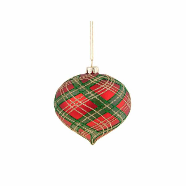 sfera a cipolla con fantasia tartan brandani