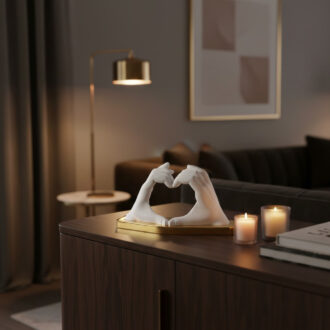 mani cuore con base oro Bongelli