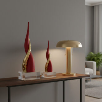 Corno Rosso Base Cristallo Bongelli