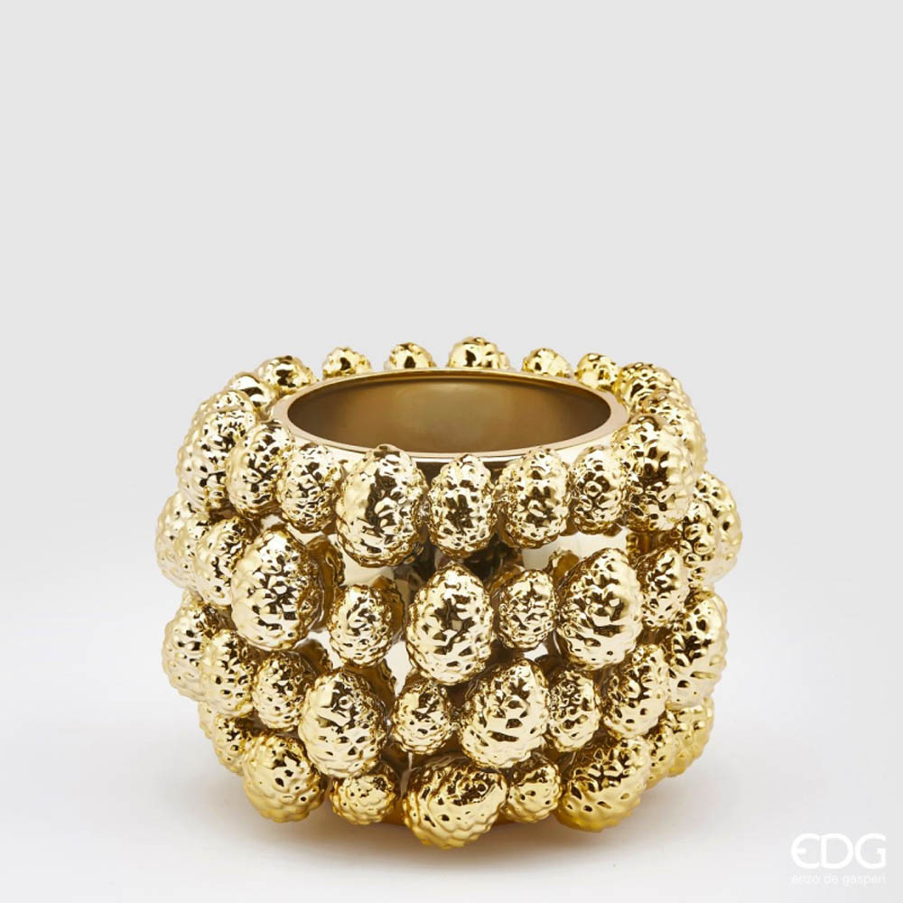 Vaso Chakra Pigne Oro H.18