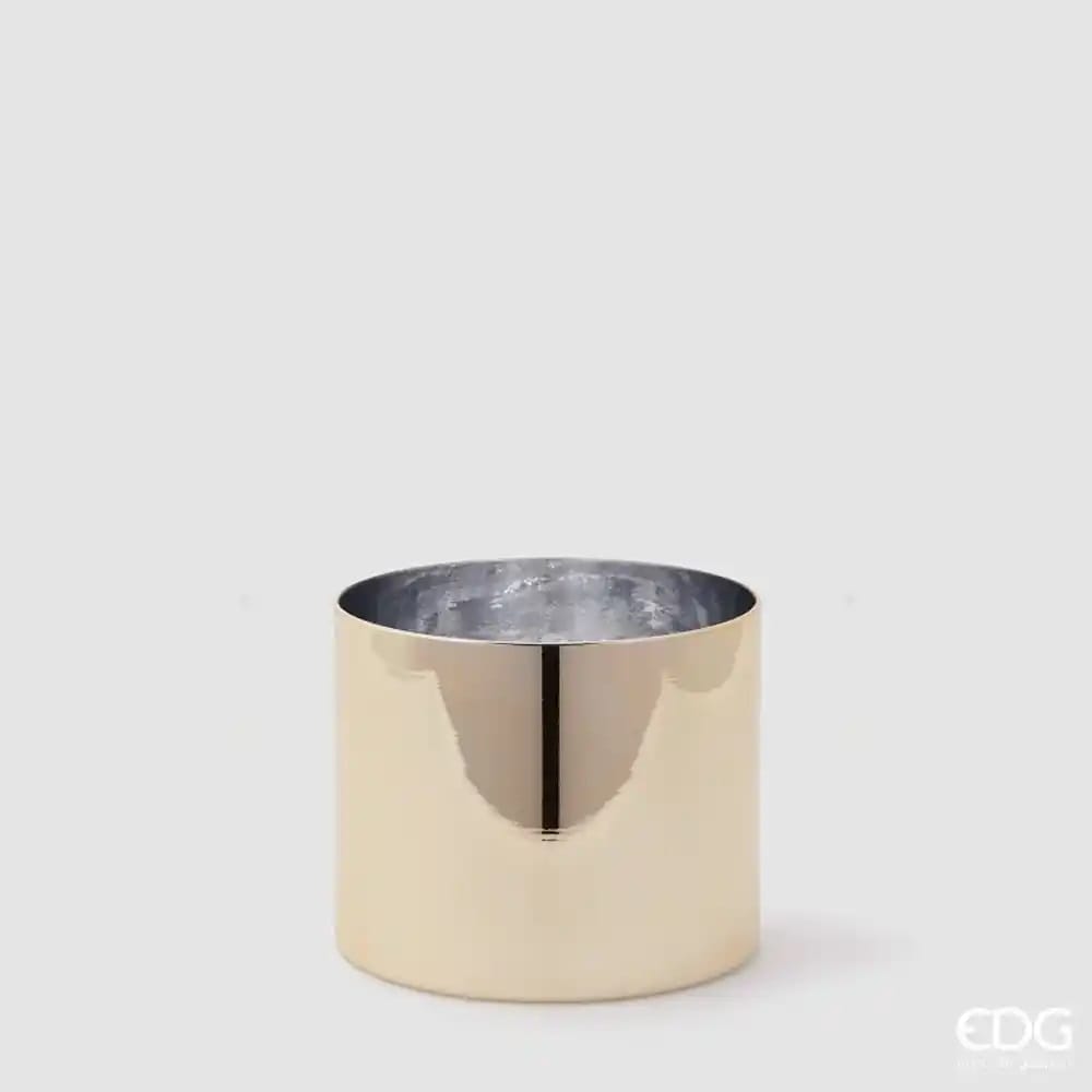 Vaso Cilindro Basso Oro