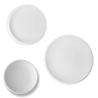 1042642680 + 1042642700 + 1042642640 Servizio di Piatti Gourmet della Linea NewMoon del brand Villeroy & Boch in Porcellana set 18 pezzi