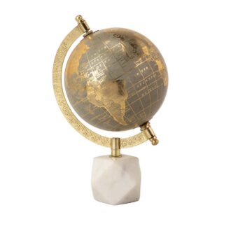 Decorazione Mappamondo Base Bianca