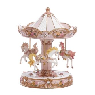 carousel gigante rosa encantada