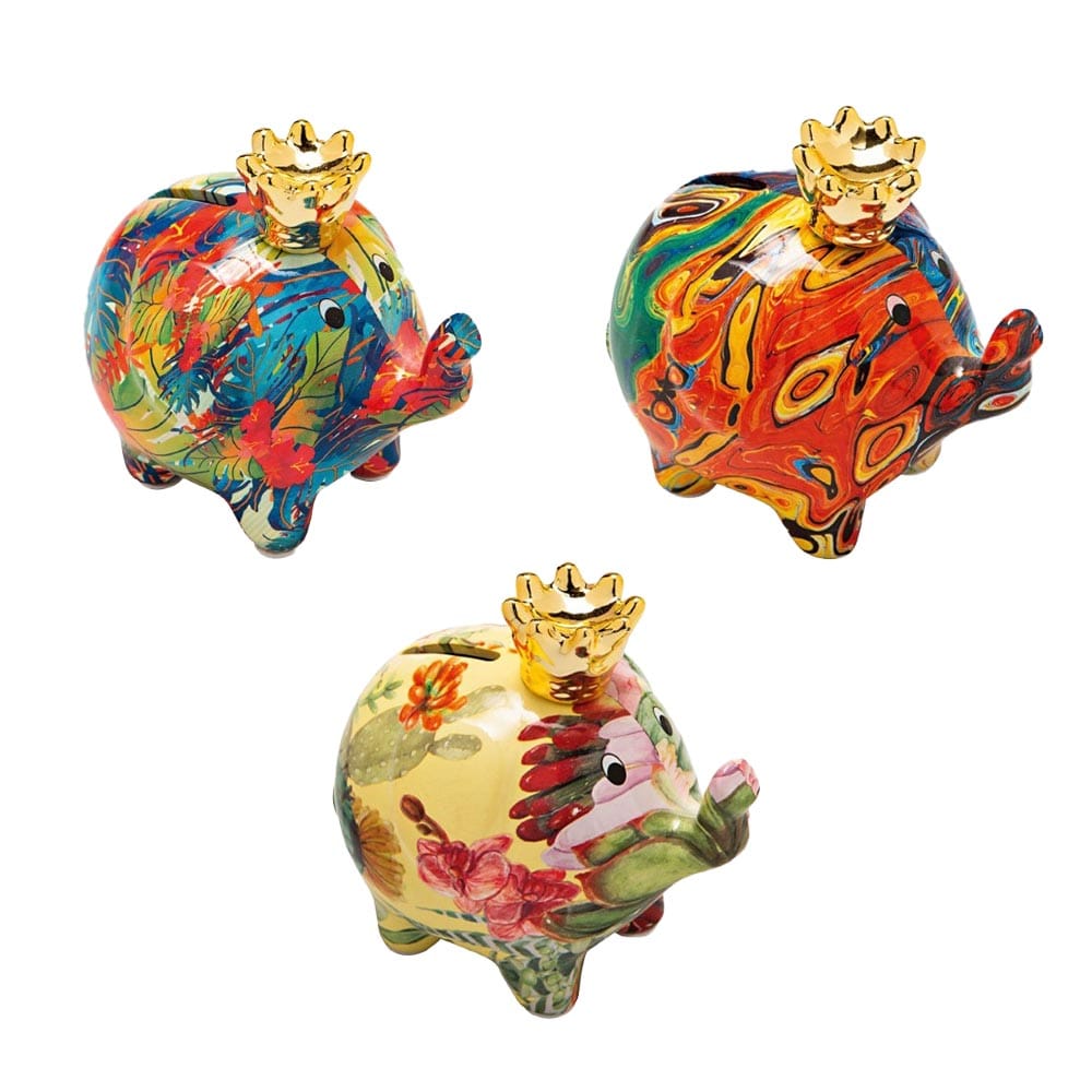 BRANDANI Tirelire Hibou 13Cm Dolomite Multicolore