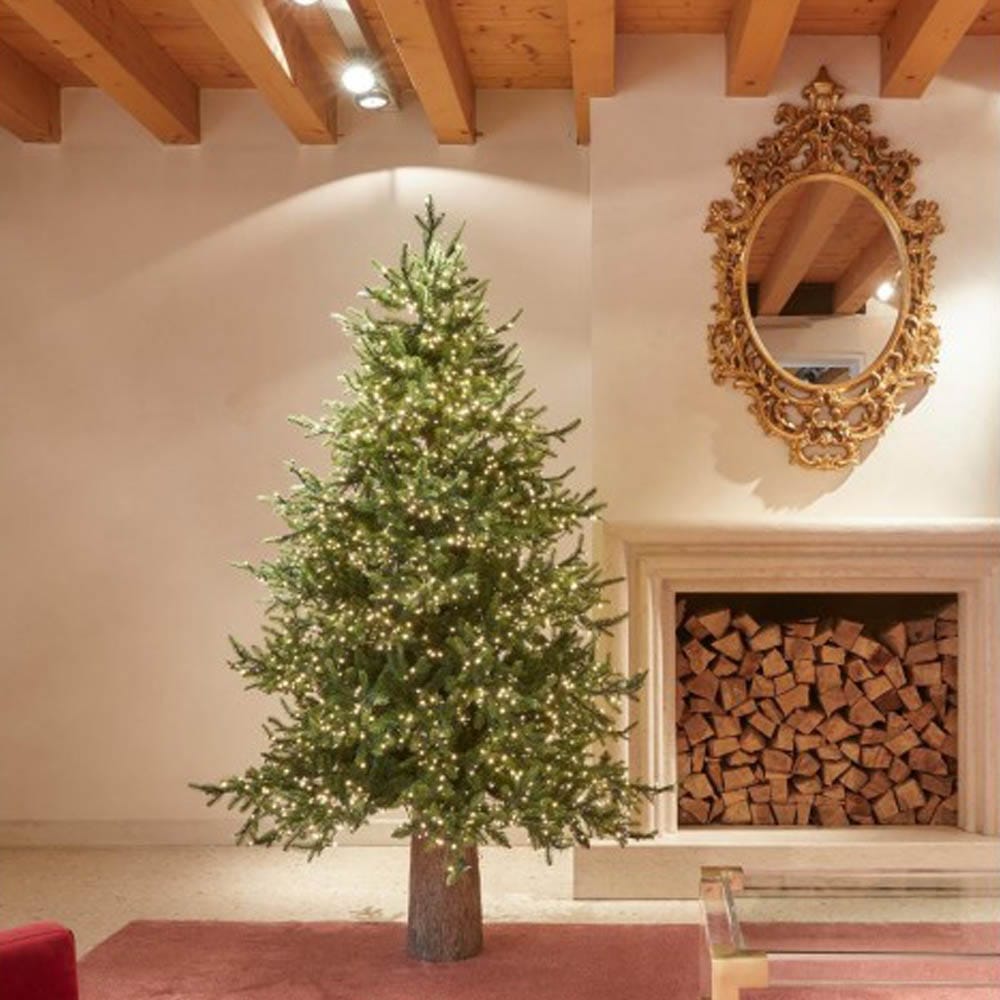 EDG Pino Luxury $180 \text{ cm } 3000 \text{ LED}$ Albero di Natale Artificiale Folto Realistico D. $136 \text{ cm}$