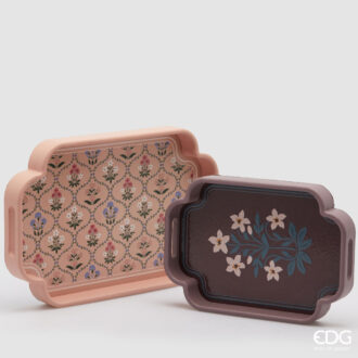 Set 2 Vassoio Decoflor Rettangolari