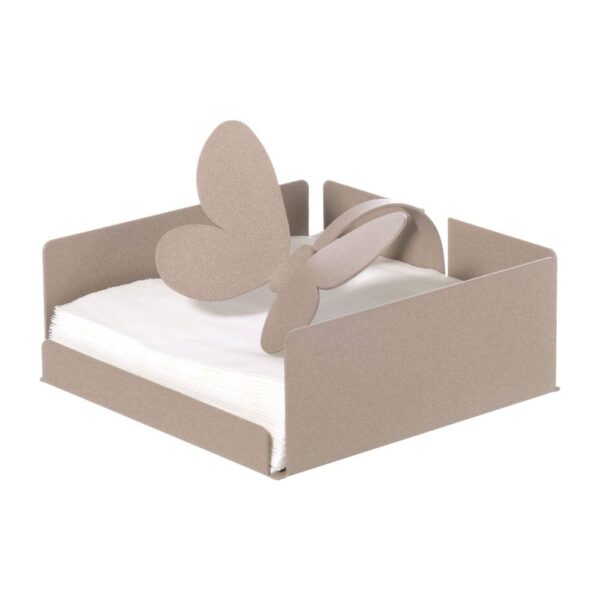 Arti e Mestieri - Portatovaglioli Butterfly Bianco - immagine 3