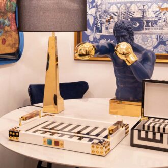 Vassoio Agate Bianco