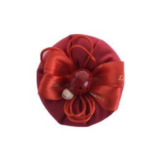 sacchetto pouf in velluto rosso aeffe