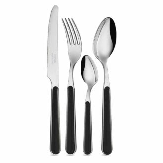 posate neva tinta unita one color Nero posateria creativa natalia celiento store LD14111k