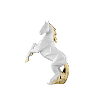 Cavallo Stilizzato Bianco H.24