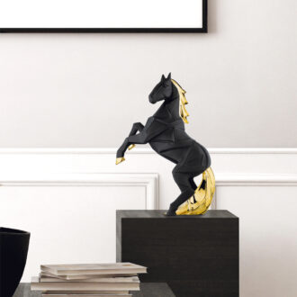 Cavallo Stilizzato Nero H.35