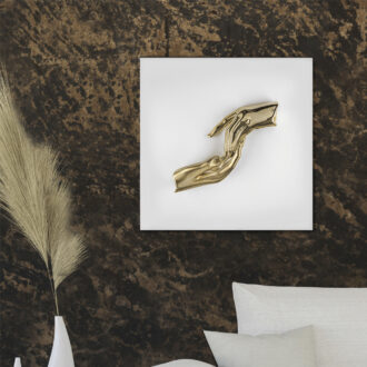 Quadro Mani Oro Bianco