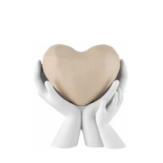Scultura Doppie Mani Cuore