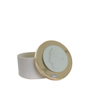 candela bassa con medaglione chiaraela