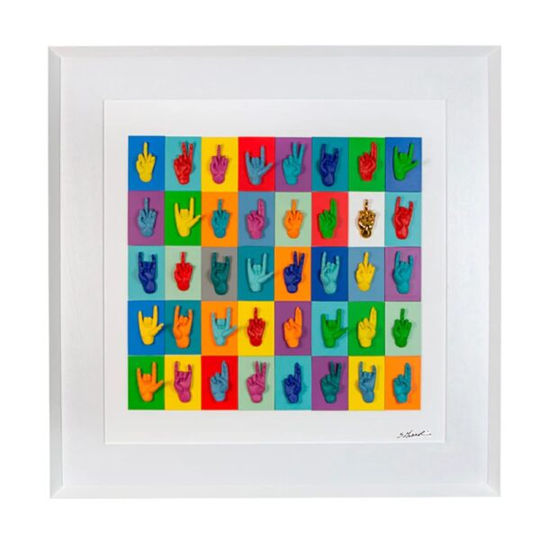 Le Voci Di Dentro – Quadro Multimani Color Fondo Bianco