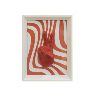 Quadretto Mano Vittoria Rossa