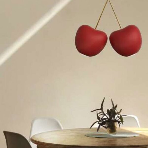 Qeeboo - Cherry Lamp Rossa Mat - immagine 2