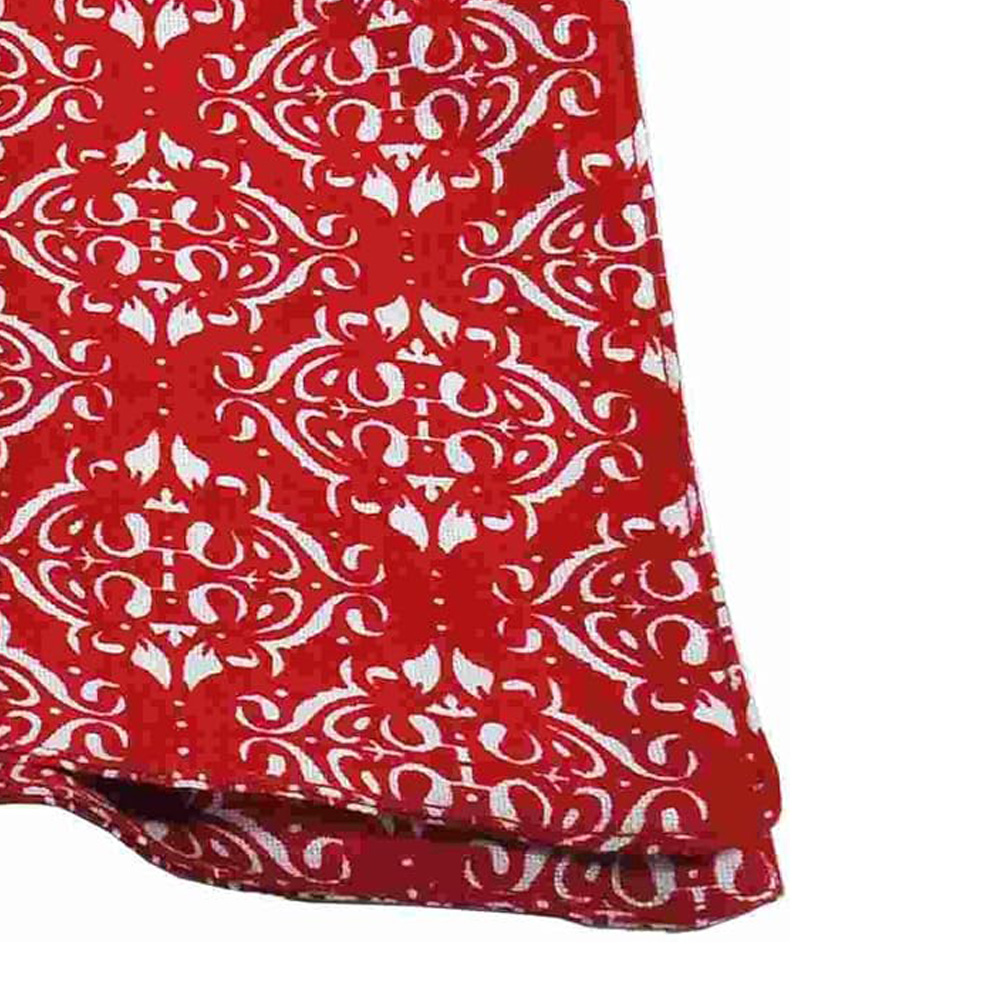 Tovaglia Damask Negative Rossa 160x300