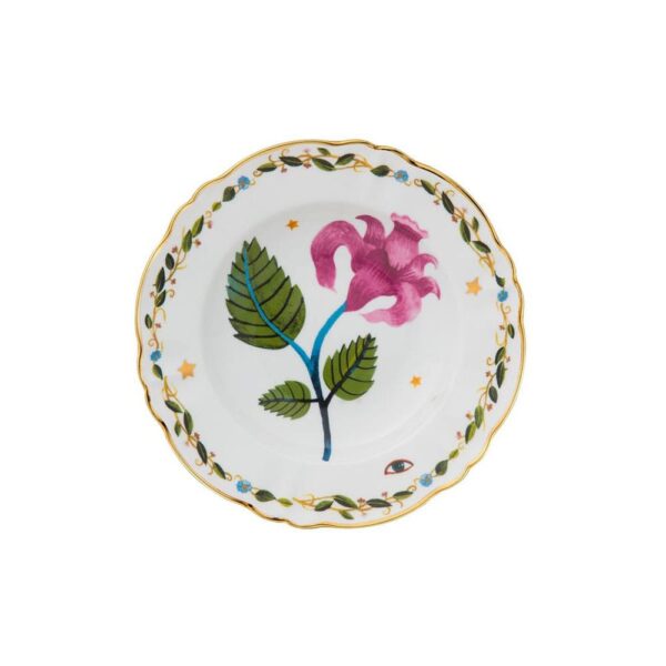 Bitossi – Piatto Fondo Floreale Rosa