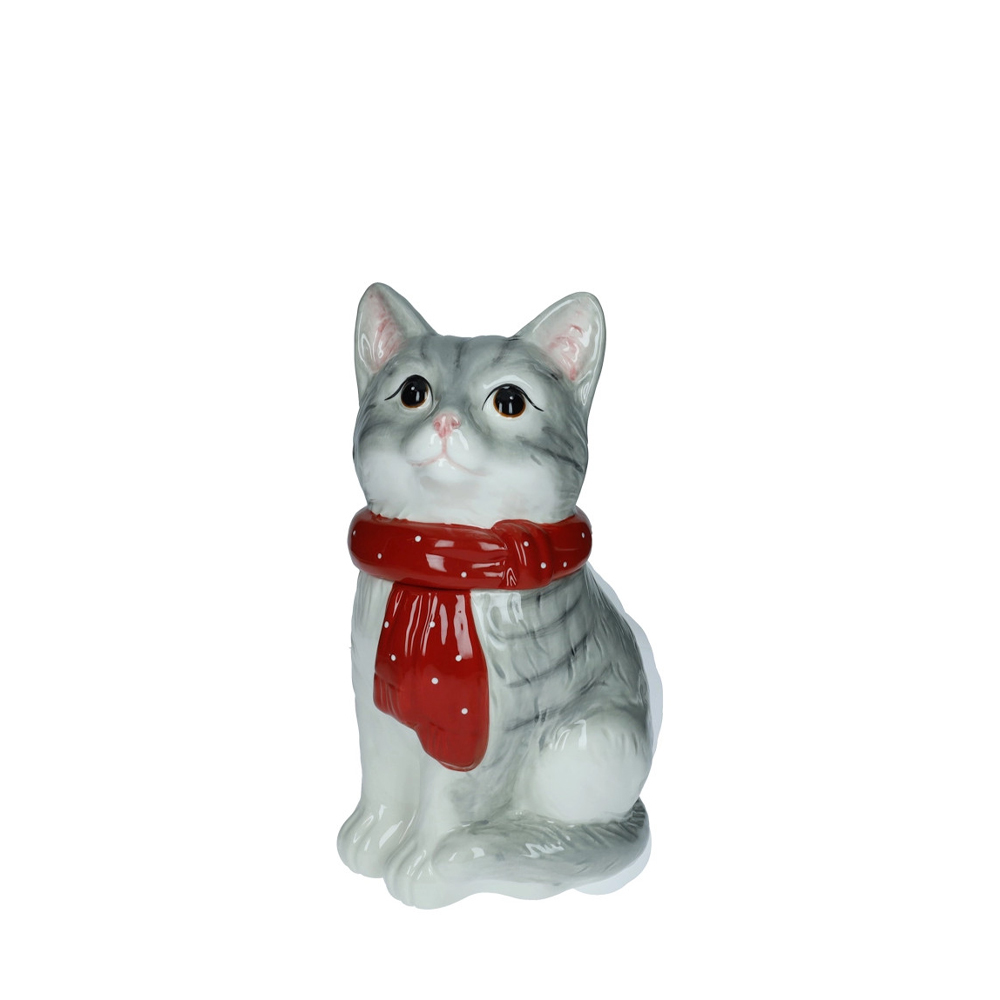 Barattolo gatto di natale Brandani