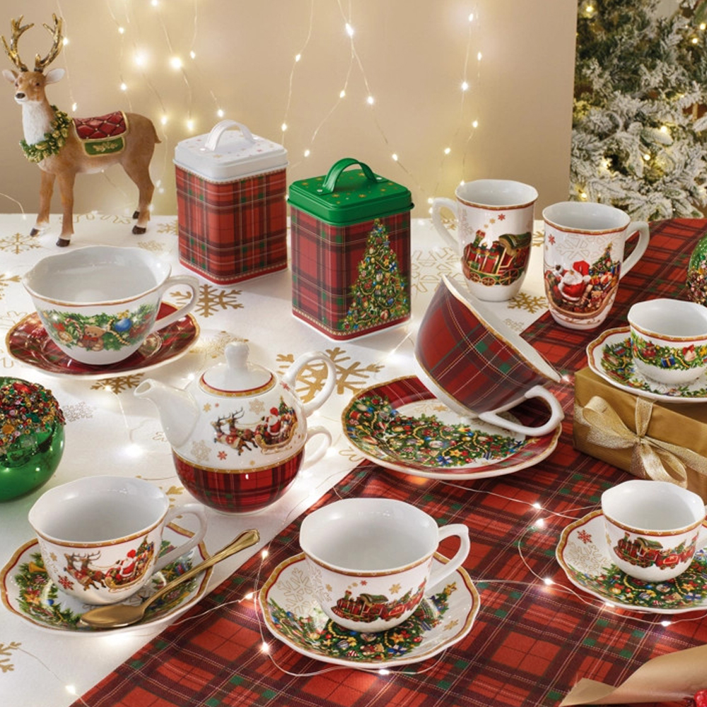 Barattolo Christmas Albero metal Brandani