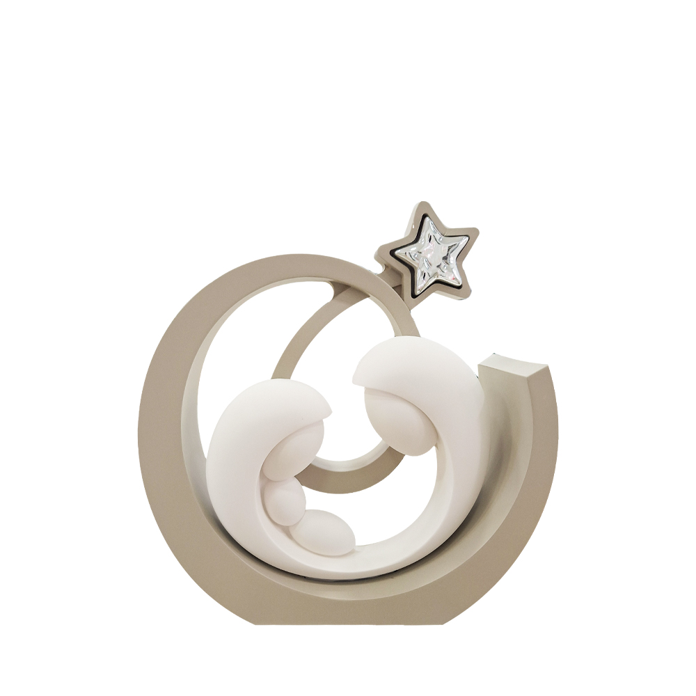 presepe stella tonda nocciola Bongelli