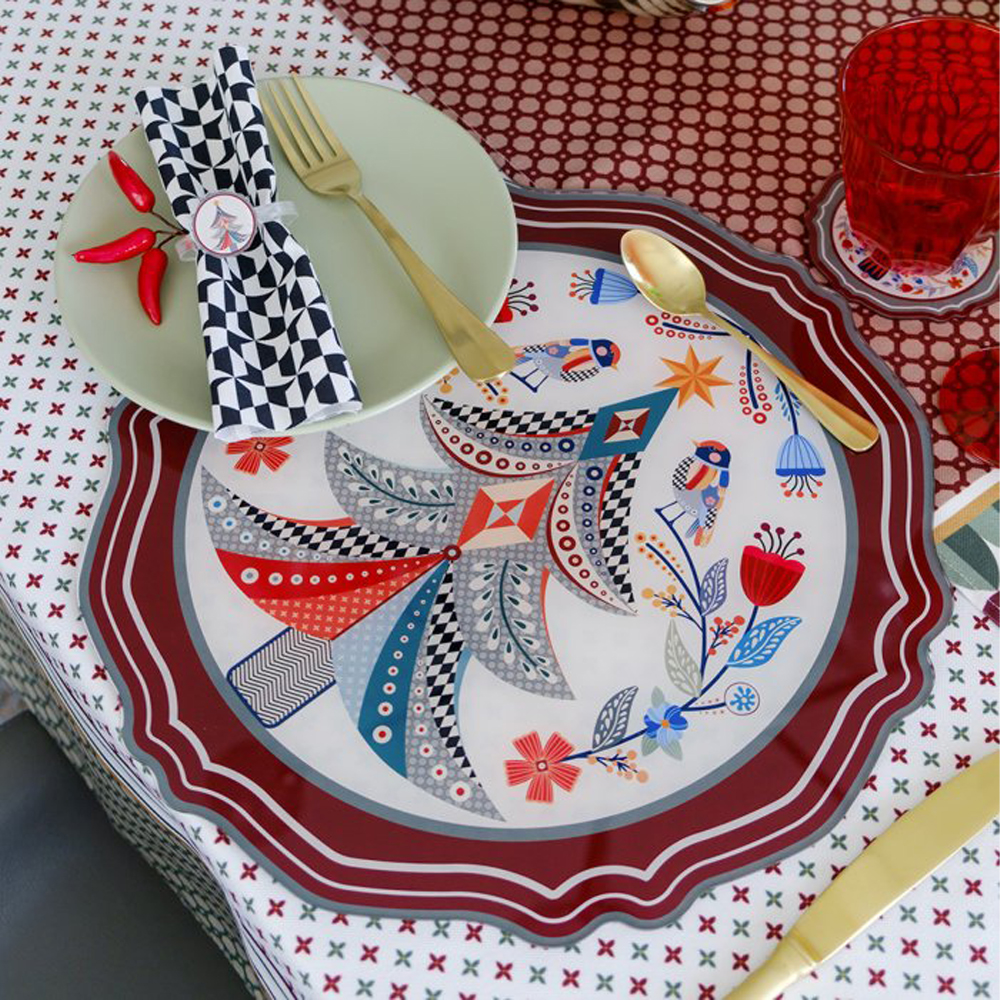 set 2 sottopiatti Albero Vesta