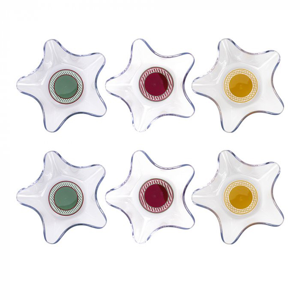 set 6 ciotoline soft gioia natale Vesta