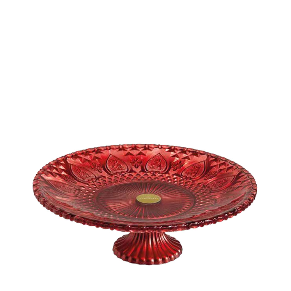 Alzatina Vetro rossa Grande Ilary Queen