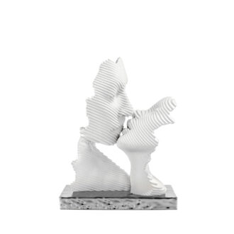 Bacio stilizzato base argento Bongelli