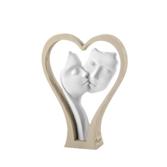 Statuetta Cuore Volti Bongelli