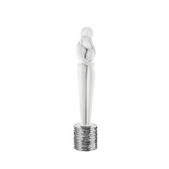 Scultura Abbraccio Bongelli base argento