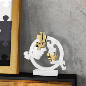 Visi Puzzle Cerchio Bongelli Bianco e oro