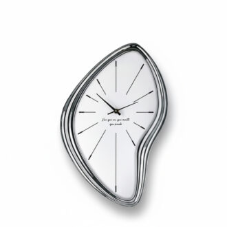 orologio sagomato stilizzato argento Bongelli