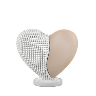 Cuoricino in marmorino Bongelli cipria