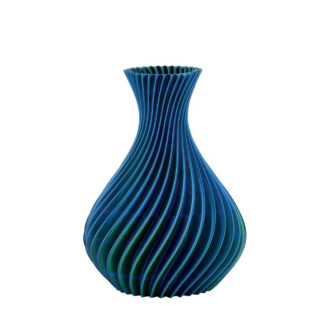 Vaso Spirale Multicolor verde smeraldo Melavede