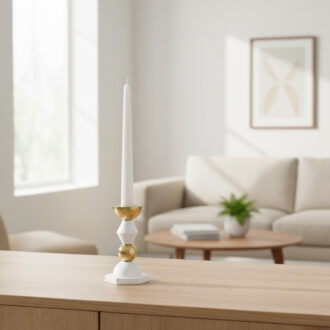 portacandela liberty dettagli oro Bongeli