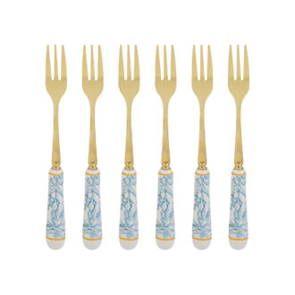 set 6 forchettine dolce Linea Floreale Le Stelle
