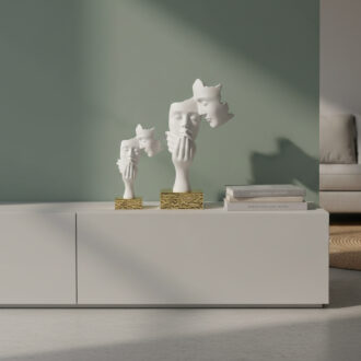 Sentiment Coppia Face Metallizzata H.20