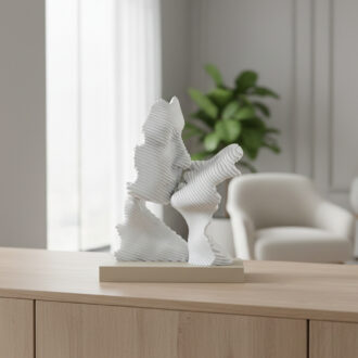 Scultura Bacio Nocciola Bongelli