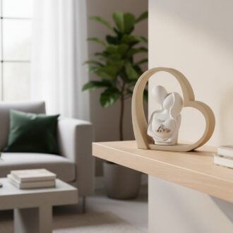 Scultura coppia Cuore Love Bongelli