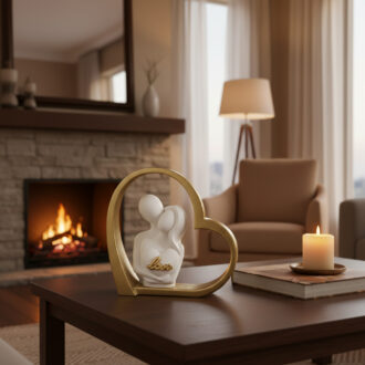 scultura Cuore Love oro Bongelli