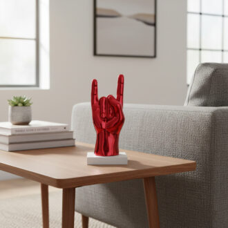 Scultura mano corna Bongelli