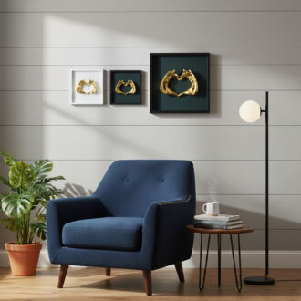 Quadretto mani cuore Bongelli