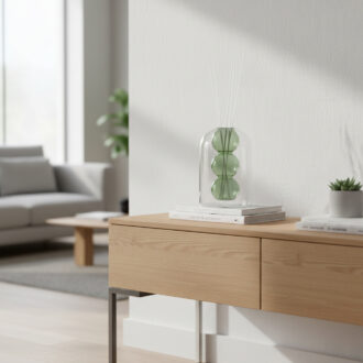 Diffusore di fragranza Bubble verde in vetro Brandani